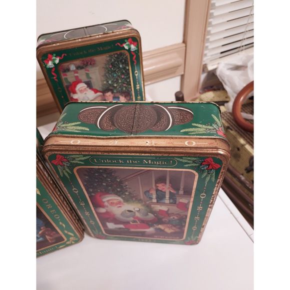 Oreo Vintage Christmas Tins 1990 1991 1992 1993 1994 Lot/Bundle 6 - Picture 11 of 16